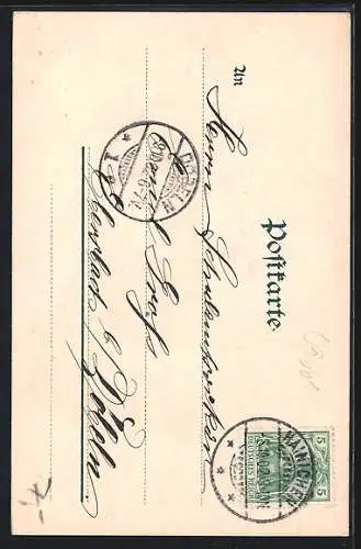 AK Hainichen / Sa., Blick auf die Trinitatis Kirche