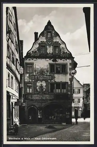 AK Wertheim a. Main, Blick aufs Haus Götzelmann