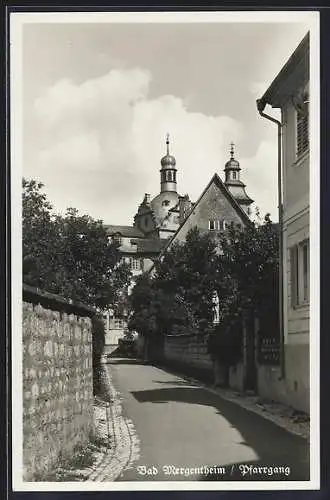 AK Bad Mergentheim, Blick in den Pfarrgang