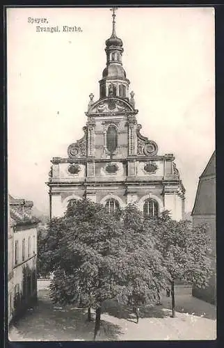 AK Speyer, Evangelische Kirche und Ebereschen