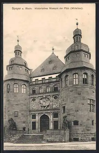 AK Speyer a. Rhein, Historisches Museum der Pfalz, Mittelbau