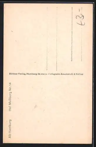 AK Alt-Hamburg, Hof Messberg No. 14