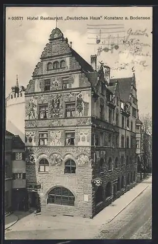 AK Konstanz a. Bodensee, Hotel-Restaurant Deutsches Haus