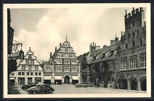 AK Lemgo, Marktplatz mit alten Giebelhäusern