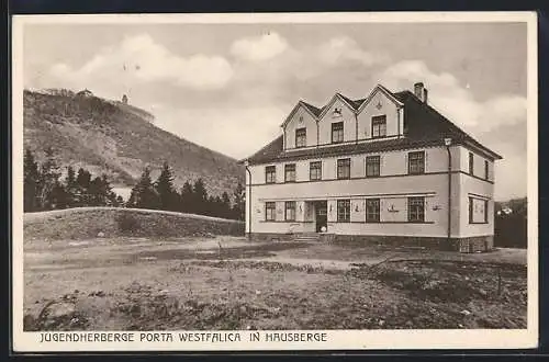 AK Hausberge, Jugendherberge Porta Westfalica, Architekt B. D. A. Loth. Gürtler