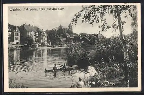 AK Wetzlar, Lahnpartie mit Blick auf den Dom