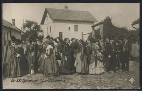 AK Gruppe aus Oberösterreich in Tracht