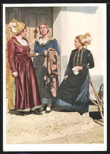 AK Kärtner Tracht, Oberdrauburg, Frauen in Sonntagstracht