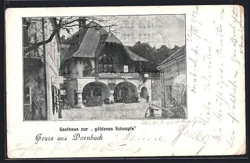 AK Dornbach, Gasthaus zur güldenen Schnepfe