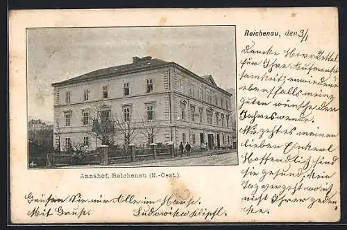 AK Reichenau /N.-Oest., Das Haus Annahof