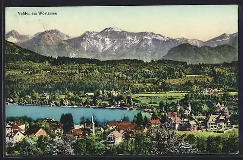 AK Velden am Wörthersee, Ortsansicht aus der Vogelschau