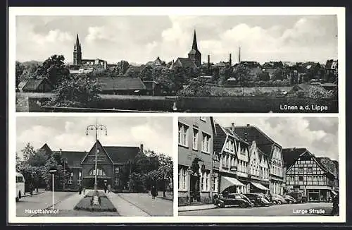 AK Lünen an der Lippe, Hauptbahnhof, Lange Strasse