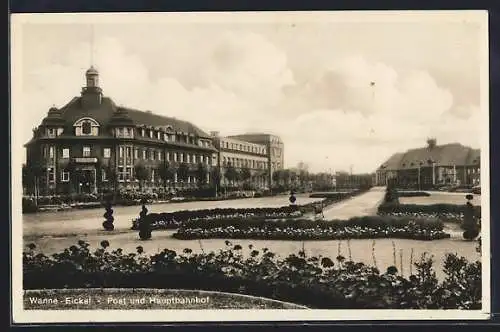 AK Wanne-Eickel, Post und Hauptbahnhof