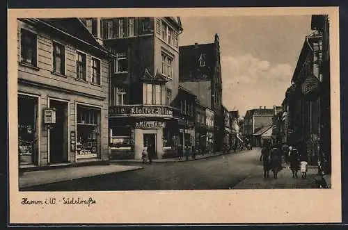 AK Hamm i. W., Geschäfte auf der Südstrasse