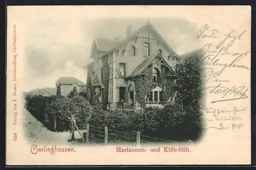 AK Oerlinghausen, Mariannen- und Kiffe-Stift mit Strasse