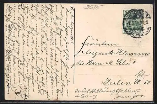 AK Gieselwerder, Ansicht von 1645 nach Merian