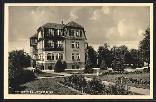 AK Immenhausen / Hessen, Philippstift mit Garten