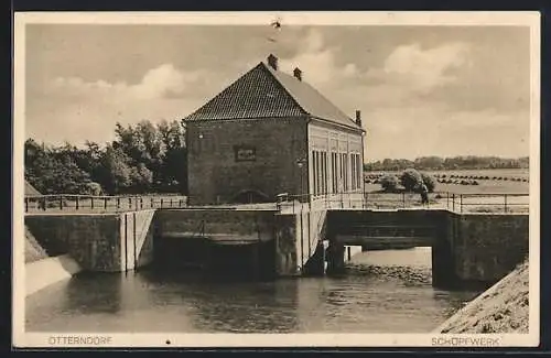 AK Otterndorf, Blick aufs Schöpfwerk