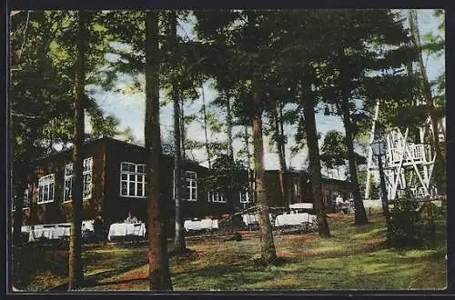 AK Höftgrube /U.-Elbe, Gasthaus Deutscher Olymp, Bes. Am. Thumann, Ansicht mit Fernsehturm