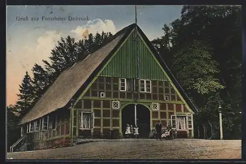 AK Dobrock, Frontansicht vom Forsthaus