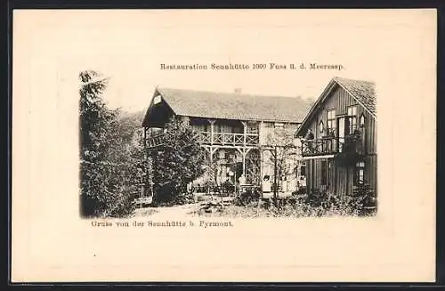 AK Bad Pyrmont, Das Gasthaus Sennhütte