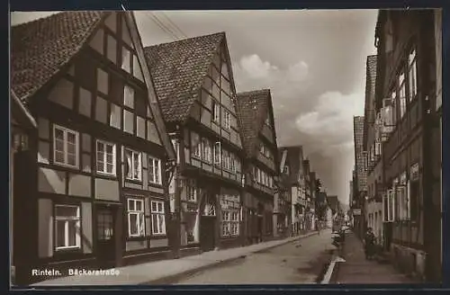 AK Rinteln, Blick in die Bäckerstrasse
