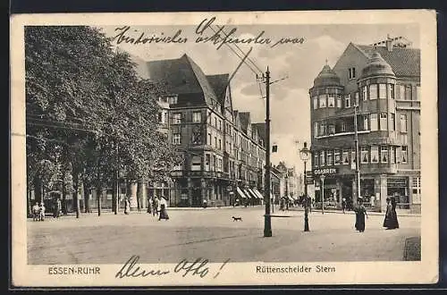 AK Essen /Ruhr, Strasse am Rüttenscheider Stern, Cigarren-Geschäft