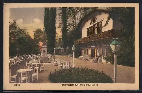 AK Graz, Gasthaus Schweizerhaus am Schlossberg