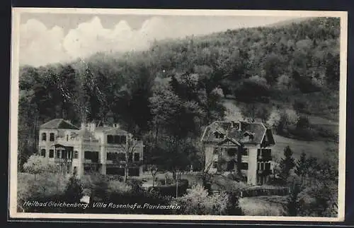 AK Gleichenberg, Villa Rosenhof und Plankenstein