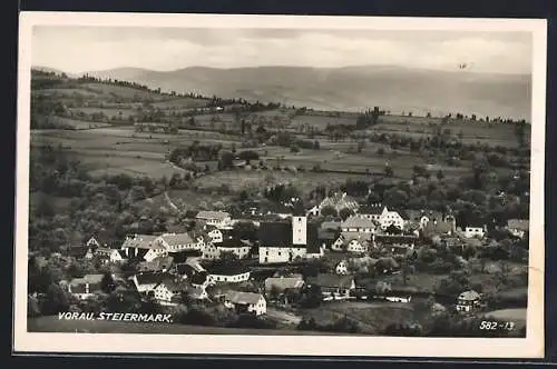 AK Vorau /Steiermark, Teilansicht mit Kirche