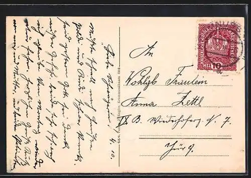 AK Krummnussbaum, Ortsansicht von Südwesten