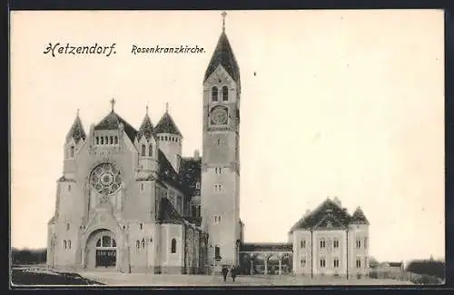 AK Wien, Hetzendorf, Partie an der Rosenkranzkirche