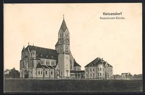 AK Hetzendorf, Blick auf die Rosenkranz-Kirche