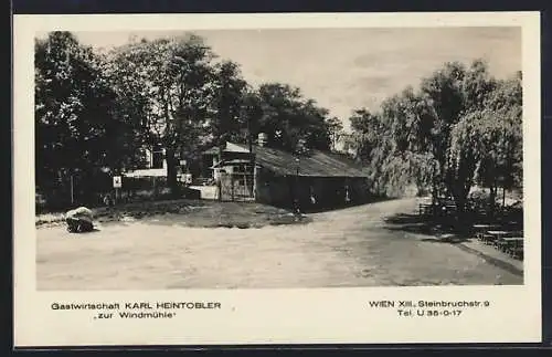 AK Wien, Gastwirtschaft Karl Heintobler zur Windmühle, Steinbruchstr. 9