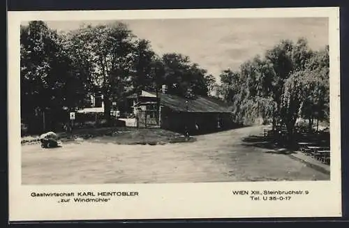 AK Wien, Gastwirtschaft Karl Heintobler zur Windmühle, Steinbruchstr. 9