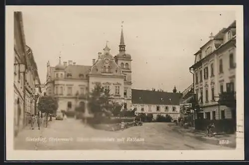 AK Gleisdorf, platz mit Rathaus