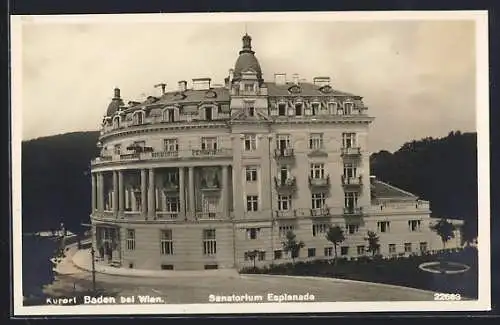 AK Baden bei Wien, Das Sanatorium Esplanade