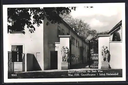 AK Wien, Pötzleinsdorf, Jugendgästehaus am Schloss in der Geymüllergasse 1