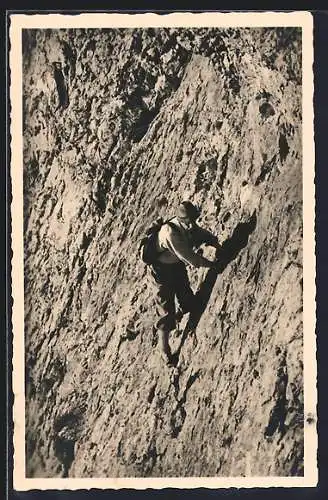 AK Admont, Bergsteiger am Admonter Reichenstein