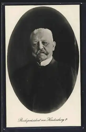 AK Portrait von Paul von Hindenburg