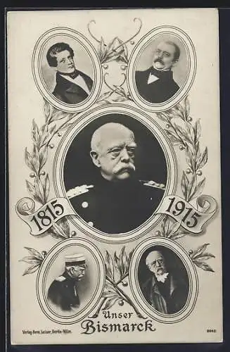 AK Portraits Bismarck in unterschiedlichen Altern