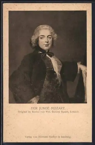 AK Gemälde des jungen Mozarts