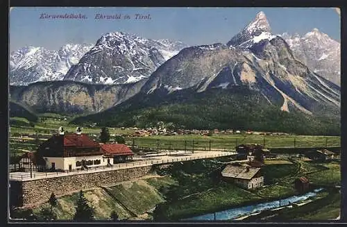 AK Ehrwald, Bahnhof für die Karwendelbahn