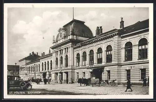 AK St. Pölten, Platz vor dem Bahnhof