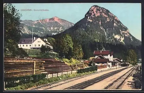 AK Gstatterboden, Bahnhof, Tamischbachturm