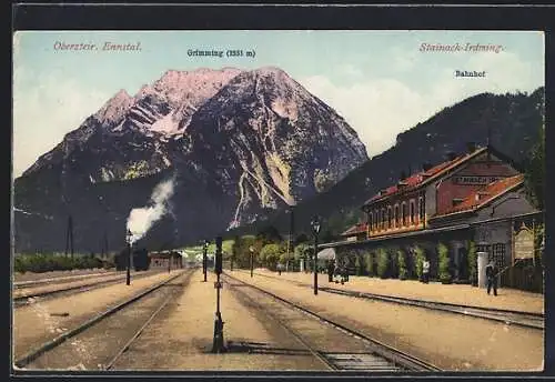 AK Stainach-Idning, Bahnhof und Grimming