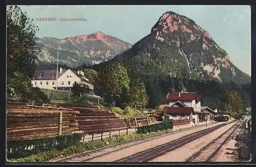 AK Gstatterboden, Bahnhof, Tamischbachturm