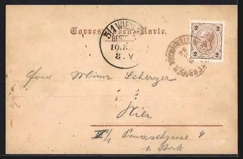 AK Gstatterboden, Bahnhof mit Tamischbachthurm