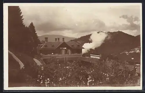 AK Semmering, Ansicht vom Bahnhof