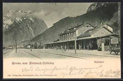 AK Stainach-Irdning, Blick zum Bahnhof